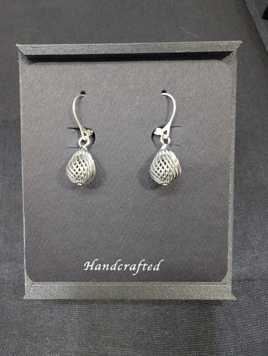 Coiled Teardrop Earrings