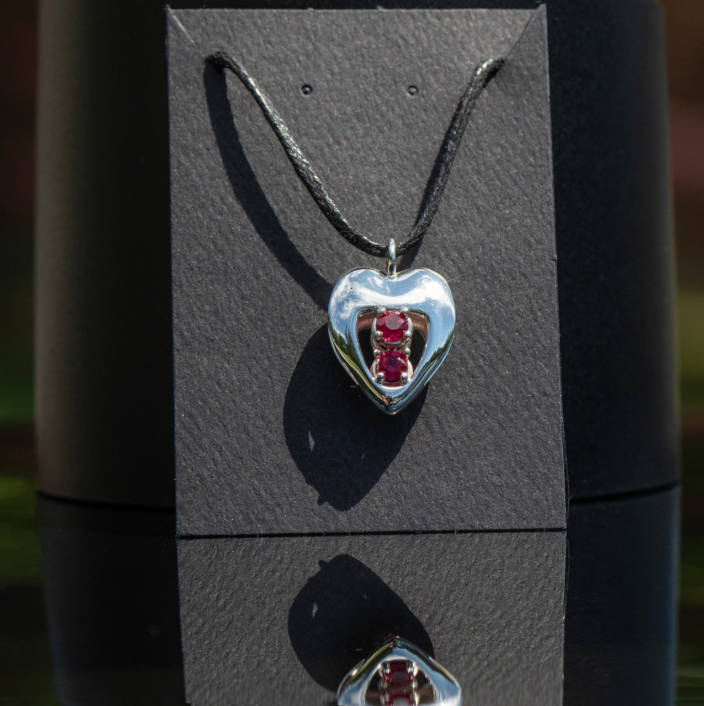 Heart stone pendant